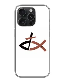 Чохол для iPhone 16 Pro з картинкою «Риба та хрест»