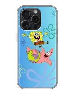 Чохол для iPhone 16 Pro з картинкою «Спанч Боб та Патрік»