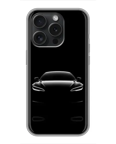 Чохол для iPhone 16 Pro з картинкою «Силует Tesla Night» Чохол для iPhone 16 Pro з картинкою «Силует Tesla Night»