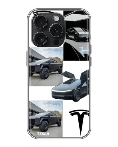 Чохол для iPhone 16 Pro з картинкою «Колаж Cybertruck Tesla» Чохол для iPhone 16 Pro з картинкою «Колаж Cybertruck Tesla»