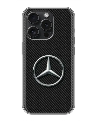 Чохол для iPhone 16 Pro з картинкою «Карбоновий Mercedes стиль»