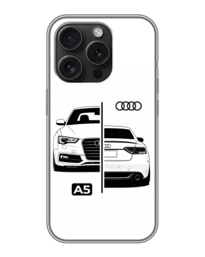 Чохол для iPhone 16 Pro з картинкою «Audi — контрастний дизайн»