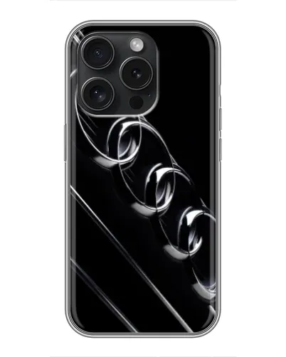 Чохол для iPhone 16 Pro з картинкою «Audi — абстрактні кільця»