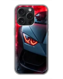 Чохол для iPhone 16 Pro з картинкою «Lamborghini червоне сяйво» Чохол для iPhone 16 Pro з картинкою «Lamborghini червоне сяйво»