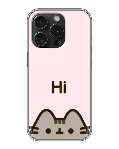 Чохол для iPhone 16 Pro з картинкою «Пушин каже Hi» Чохол для iPhone 16 Pro з картинкою «Пушин каже Hi»