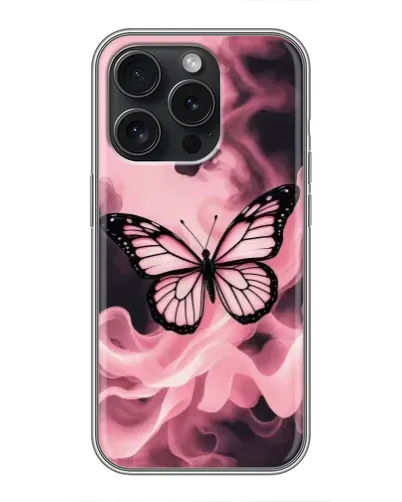 Чехол для iPhone 16 Pro с картинкой «Бабочка в дыму» Чехол для iPhone 16 Pro с картинкой «Бабочка в дыму»