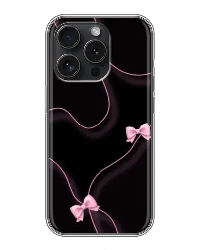 Чохол для iPhone 16 Pro з картинкою «Рожеві стрічки»