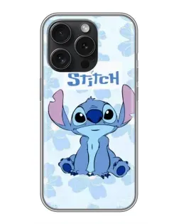 Чохол для iPhone 16 Pro з картинкою «Stitch серед квітів»