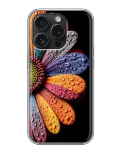 Чохол для iPhone 16 Pro з картинкою «Райдужна квітка» Чохол для iPhone 16 Pro з картинкою «Райдужна квітка»