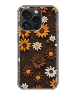 Чохол для iPhone 16 Pro з картинкою «Візерунок з маленьких соняшників» Чохол для iPhone 16 Pro з картинкою «Візерунок з маленьких соняшників»
