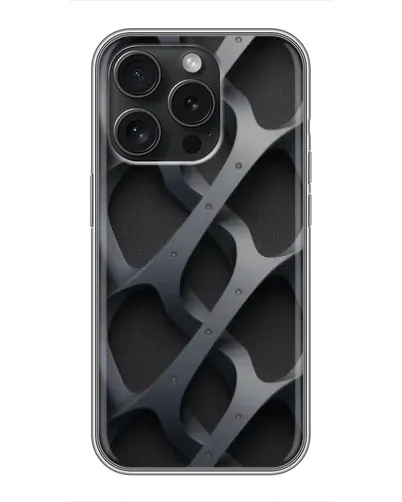 Чохол для iPhone 16 Pro з картинкою «Об'ємне сіре плетіння» Чохол для iPhone 16 Pro з картинкою «Об'ємне сіре плетіння»