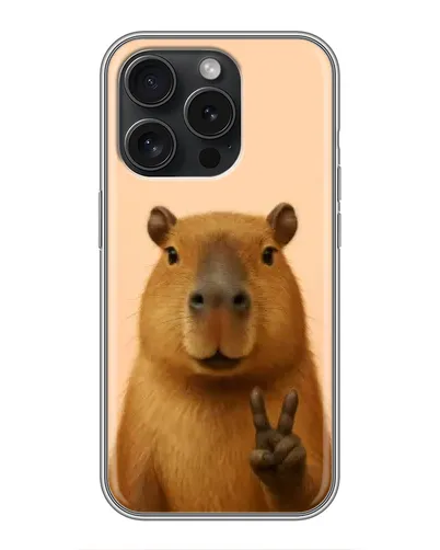 Чохол для iPhone 16 Pro з картинкою «Капібара вікторія» Чохол для iPhone 16 Pro з картинкою «Капібара вікторія»