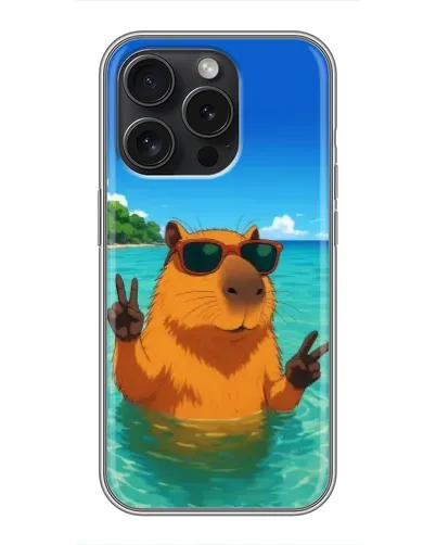 Чохол для iPhone 16 Pro з картинкою «Морська капібара» Чохол для iPhone 16 Pro з картинкою «Морська капібара»