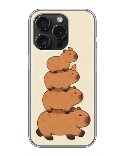 Чохол для iPhone 16 Pro з картинкою «Вежа з капібар» Чохол для iPhone 16 Pro з картинкою «Вежа з капібар»