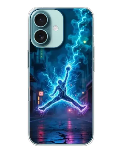 Чохол для iPhone 16 з картинкою «Jordan Gold Jumpman»