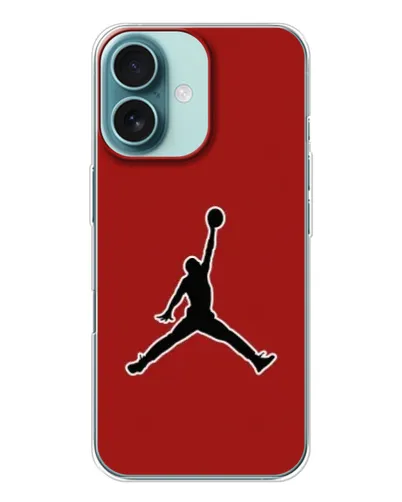 Чохол для iPhone 16 з картинкою «Jordan Red Back»