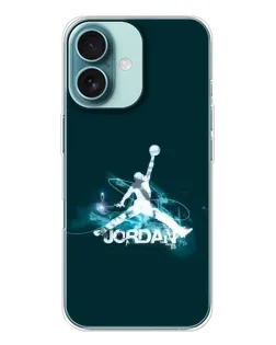 Чохол для iPhone 16 з картинкою «Jordan Blue Fire»