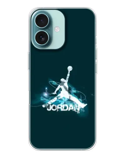Чохол для iPhone 16 з картинкою «Jordan Blue Fire»