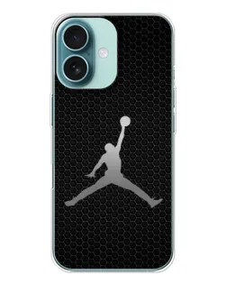 Чохол для iPhone 16 з картинкою «Jordan Dark Carbon»