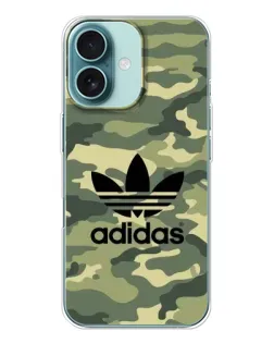 Чохол для iPhone 16 з картинкою «Мілітарі стиль Adidas»