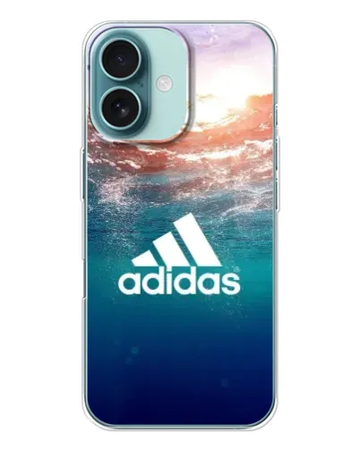 Чохол для iPhone 16 з картинкою «Океанська глибина адідас»