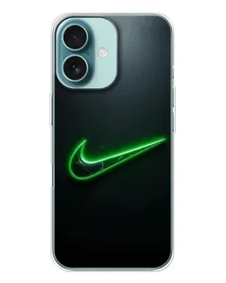 Чохол для iPhone 16 з картинкою «Неоновий контур Nike» Чохол для iPhone 16 з картинкою «Неоновий контур Nike»