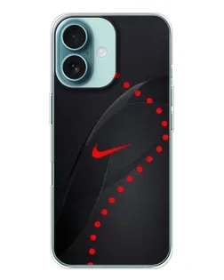 Чохол для iPhone 16 з картинкою «Абстрактний дизайн Nike»