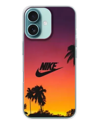Чохол для iPhone 16 з картинкою «Nike на заході сонця»