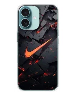 Чохол для iPhone 16 з картинкою «Nike — ефект розломів»