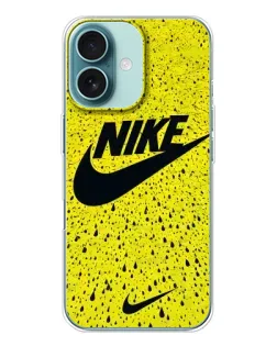 Чохол для iPhone 16 з картинкою «Жовтий текстурний Nike»