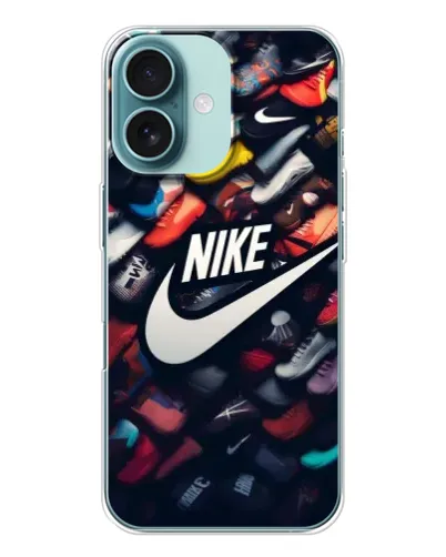 Чохол для iPhone 16 з картинкою «Колекція кросівок Nike»