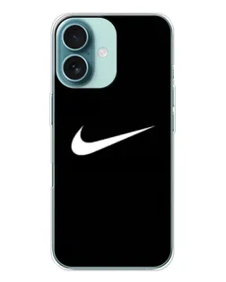 Чехол для iPhone 16 с картинкой «Минималистический Найк»