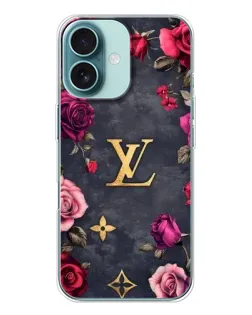 Чохол для iPhone 16 з картинкою «Квітковий Louis Vuitton»