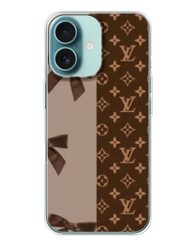 Чохол для iPhone 16 з картинкою «Louis Vuitton — банти»