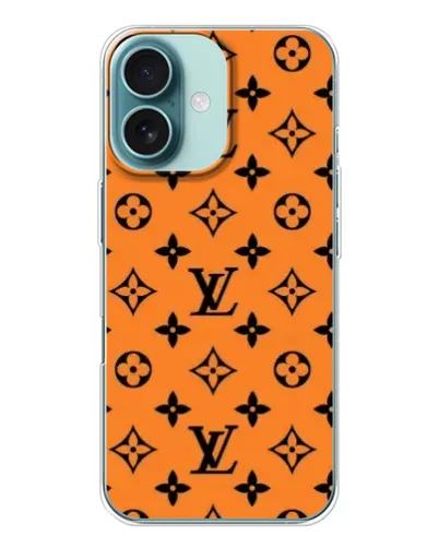 Чохол для iPhone 16 з картинкою «Помаранчевий стиль LV»