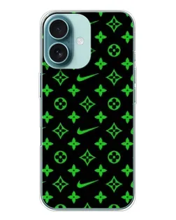 Чохол для iPhone 16 з картинкою «Неоновий принт LV»