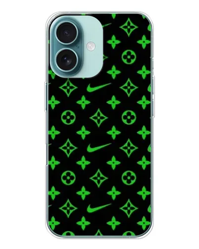 Чохол для iPhone 16 з картинкою «Неоновий принт LV»