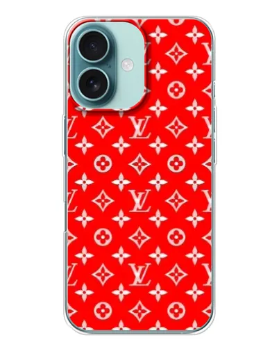 Чохол для iPhone 16 з картинкою «Яскравий паттерн LV»