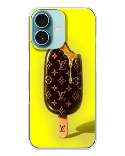Чохол для iPhone 16 з картинкою «Морозиво від LV»