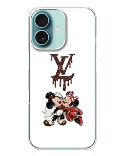 Чохол для iPhone 16 з картинкою «LV та Міккі Маус»