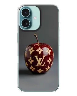 Чохол для iPhone 16 з картинкою «Червоне яблуко LV»