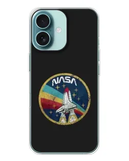Чохол для iPhone 16 з картинкою «NASA — емблема місії»