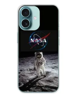 Чохол для iPhone 16 з картинкою «Астронавт на Місяці»