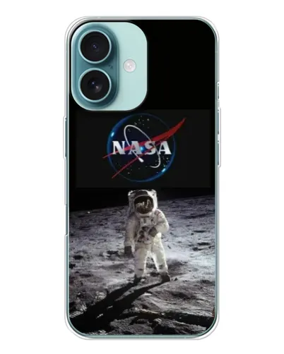 Чохол для iPhone 16 з картинкою «Астронавт на Місяці»