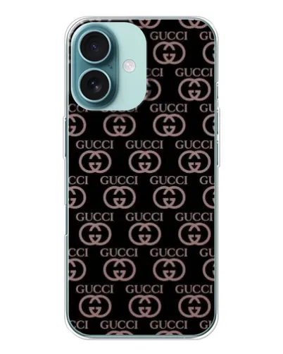 Чохол для iPhone 16 з картинкою «Класична монограма Gucci»
