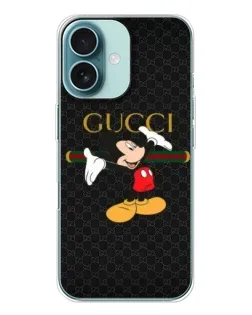 Чохол для iPhone 16 з картинкою «Міккі Маус Gucci»