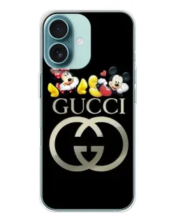 Чохол для iPhone 16 з картинкою «Gucci — герої Disney»