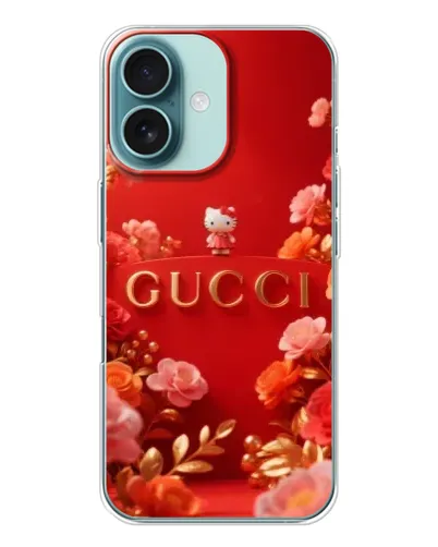 Чохол для iPhone 16 з картинкою «Gucci — золотий сад»