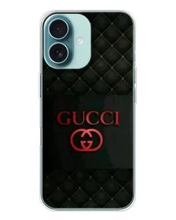 Чохол для iPhone 16 з картинкою «Gucci — стьобаний чорний»