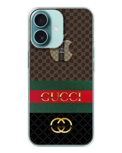 Чохол для iPhone 16 з картинкою «Gucci — брендований десерт»